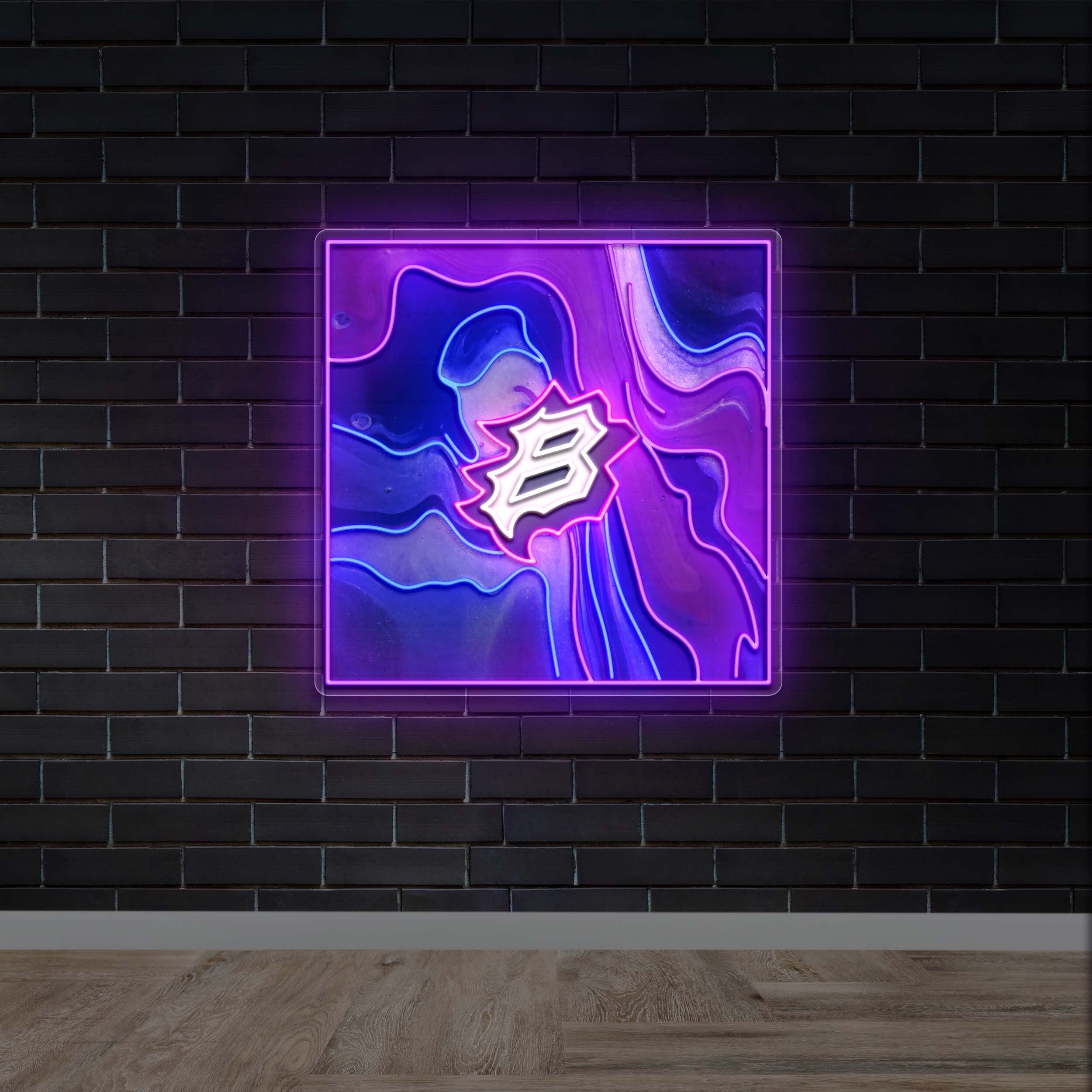 B - Premium Neon Artwork