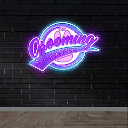 The Grooming Express - Premium Neon Artwork
