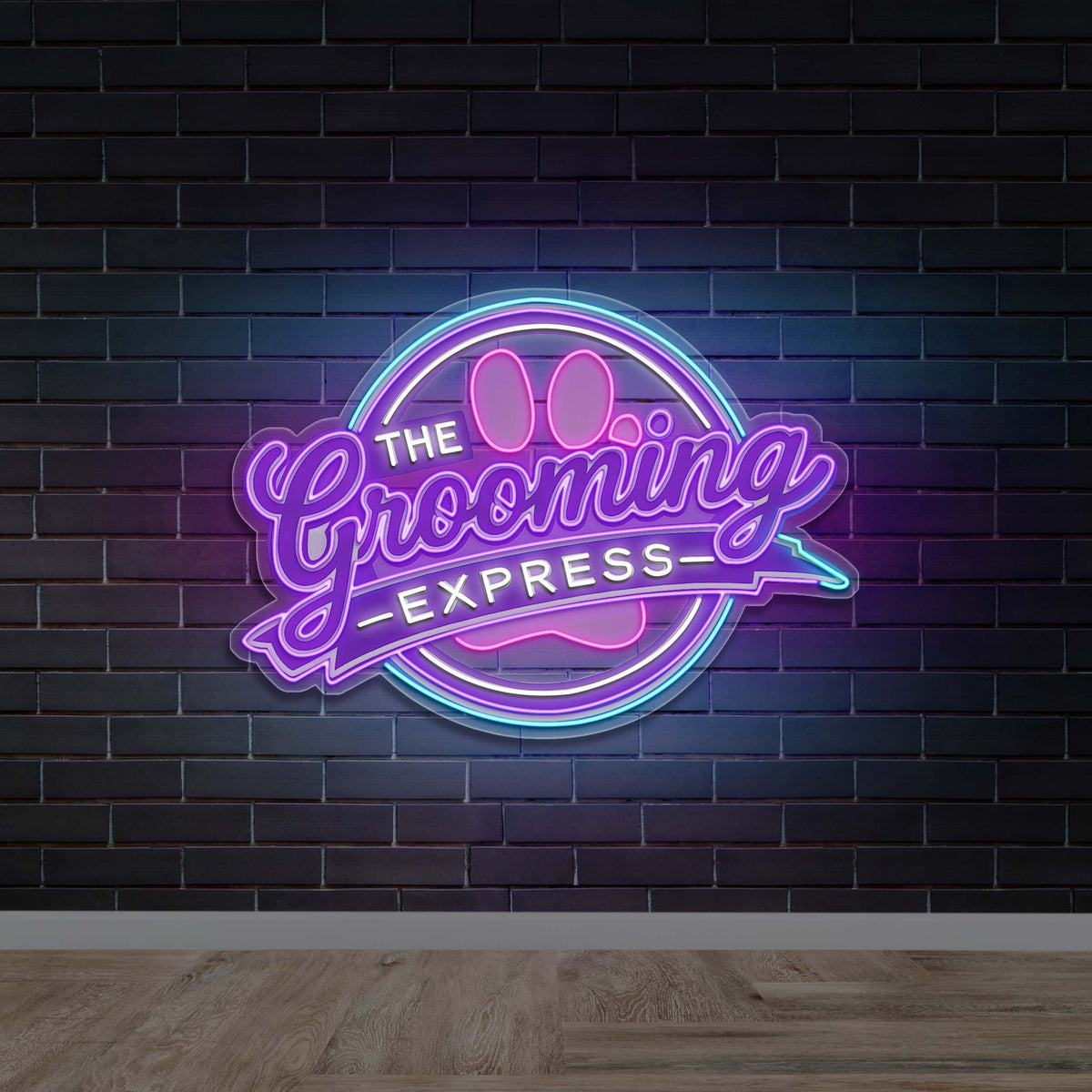 The Grooming Express - Premium Neon Artwork