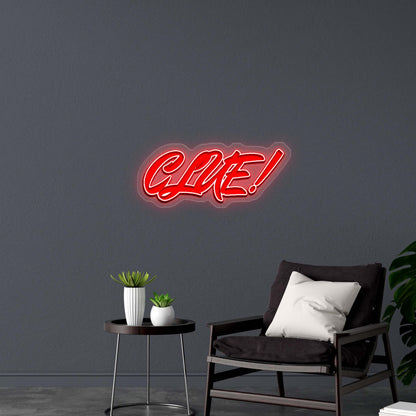 CLUE! - Premium Neon Artwork