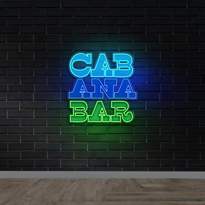 CABANA BAR - Premium Neon Artwork