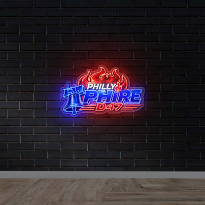 PHILLY PHIRE - Premium Neon Artwork
