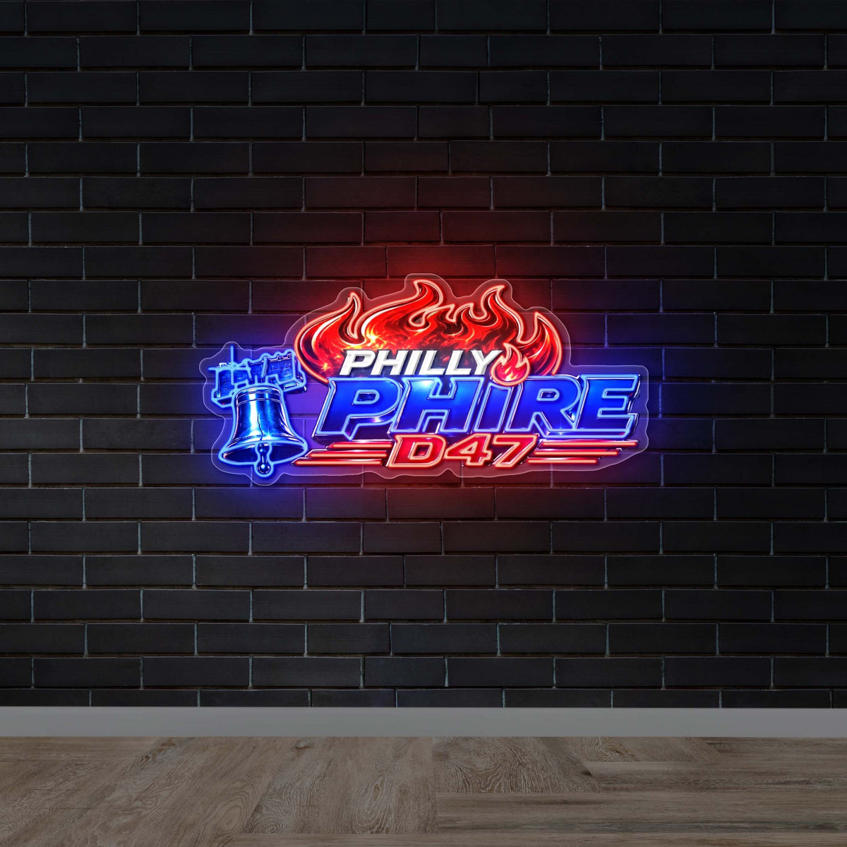 PHILLY PHIRE - Premium Neon Artwork