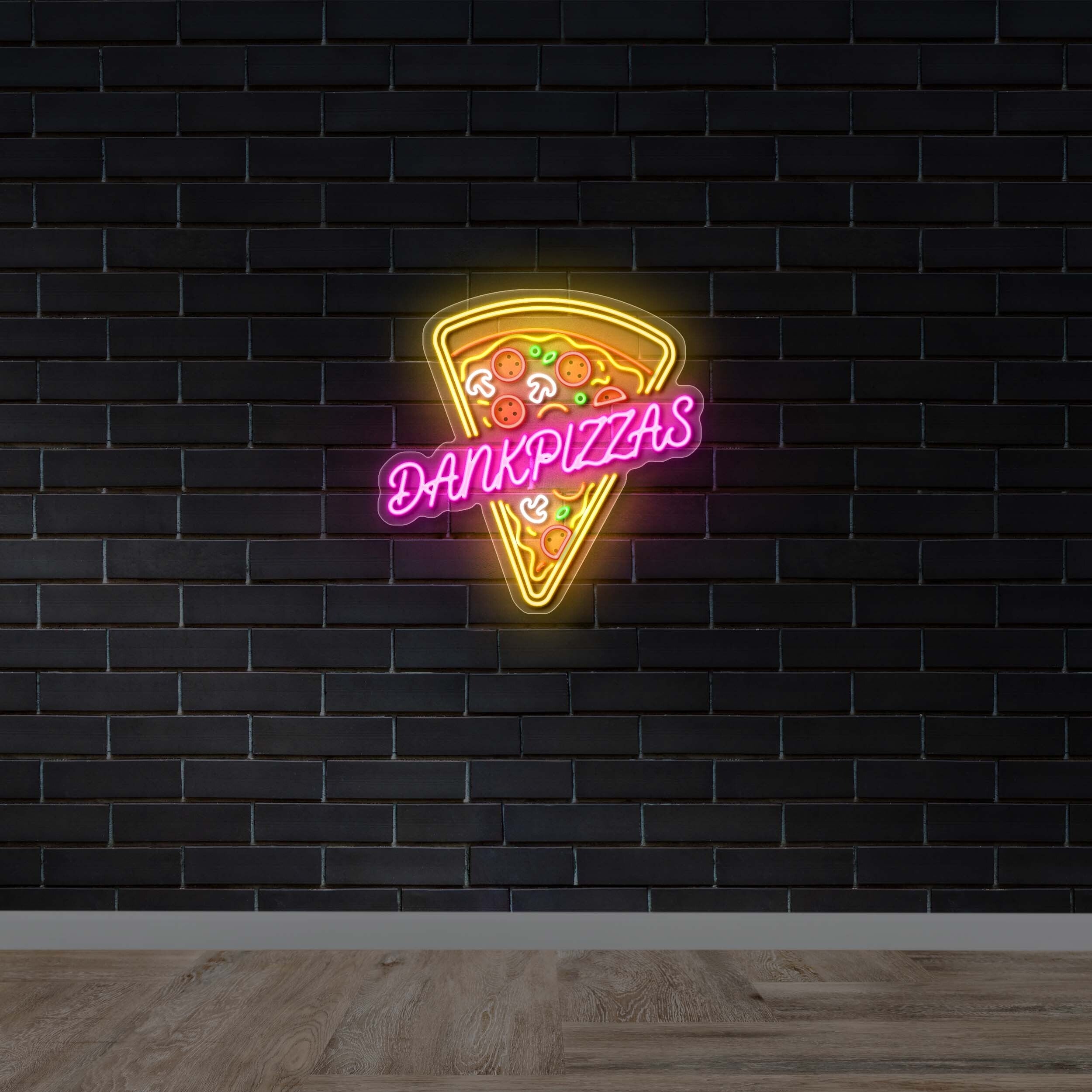 DANKPIZZAS - Premium Neon Artwork