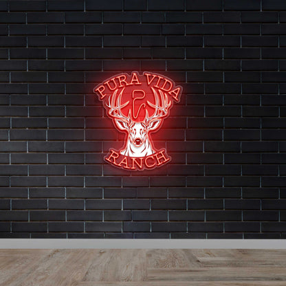 PURA VIDA RANCH - Premium Neon Artwork