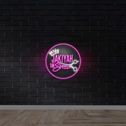 JAKIYAH THE STYLIST - Premium Neon Artwork