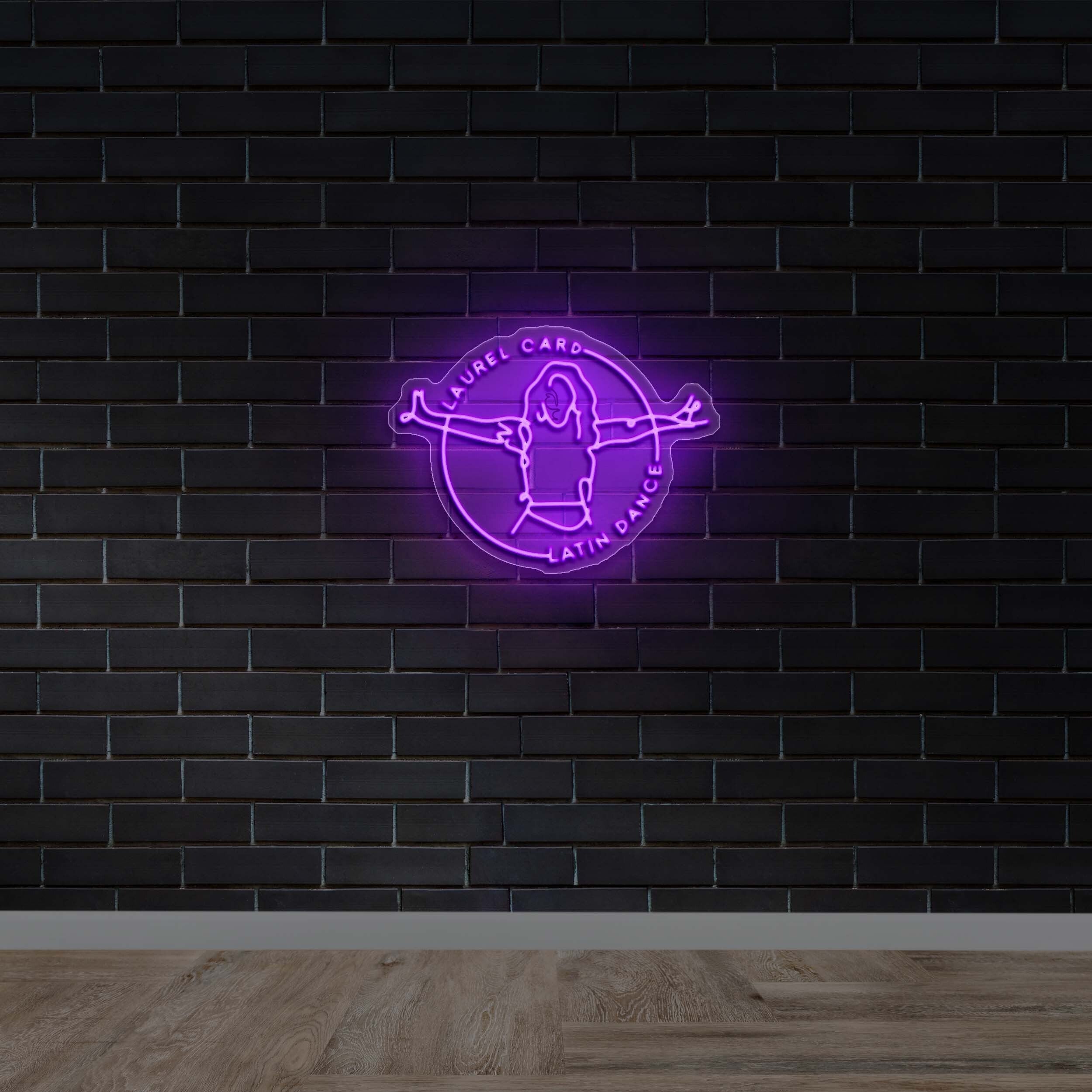 LAUREL CARD - Premium Neon Artwork
