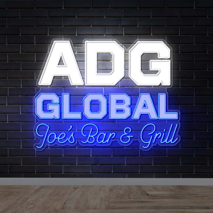 ADG Global Joe's Bar & Grill - Premium Neon Artwork