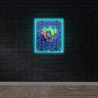 Moon Face - Premium Neon Artwork
