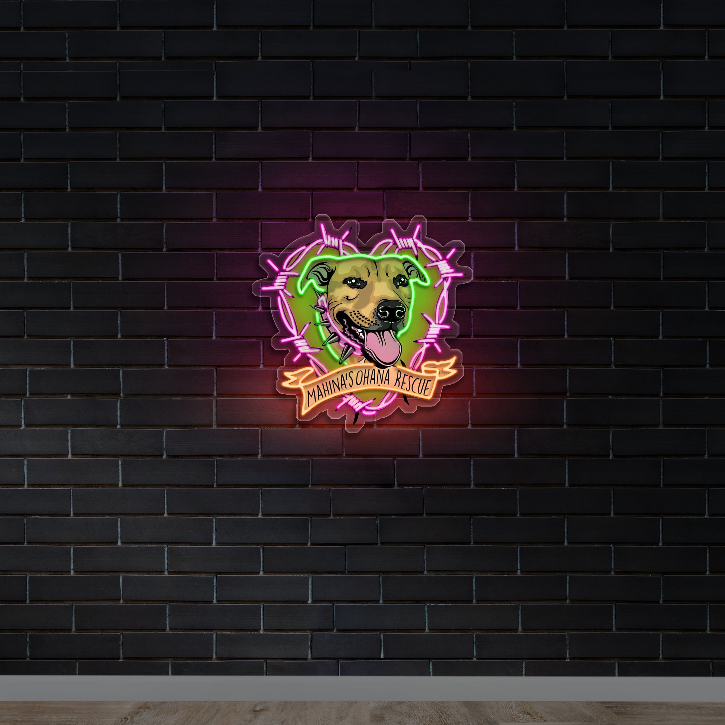 MAHINA'S OHANA RESCUE - Premium Neon Artwork