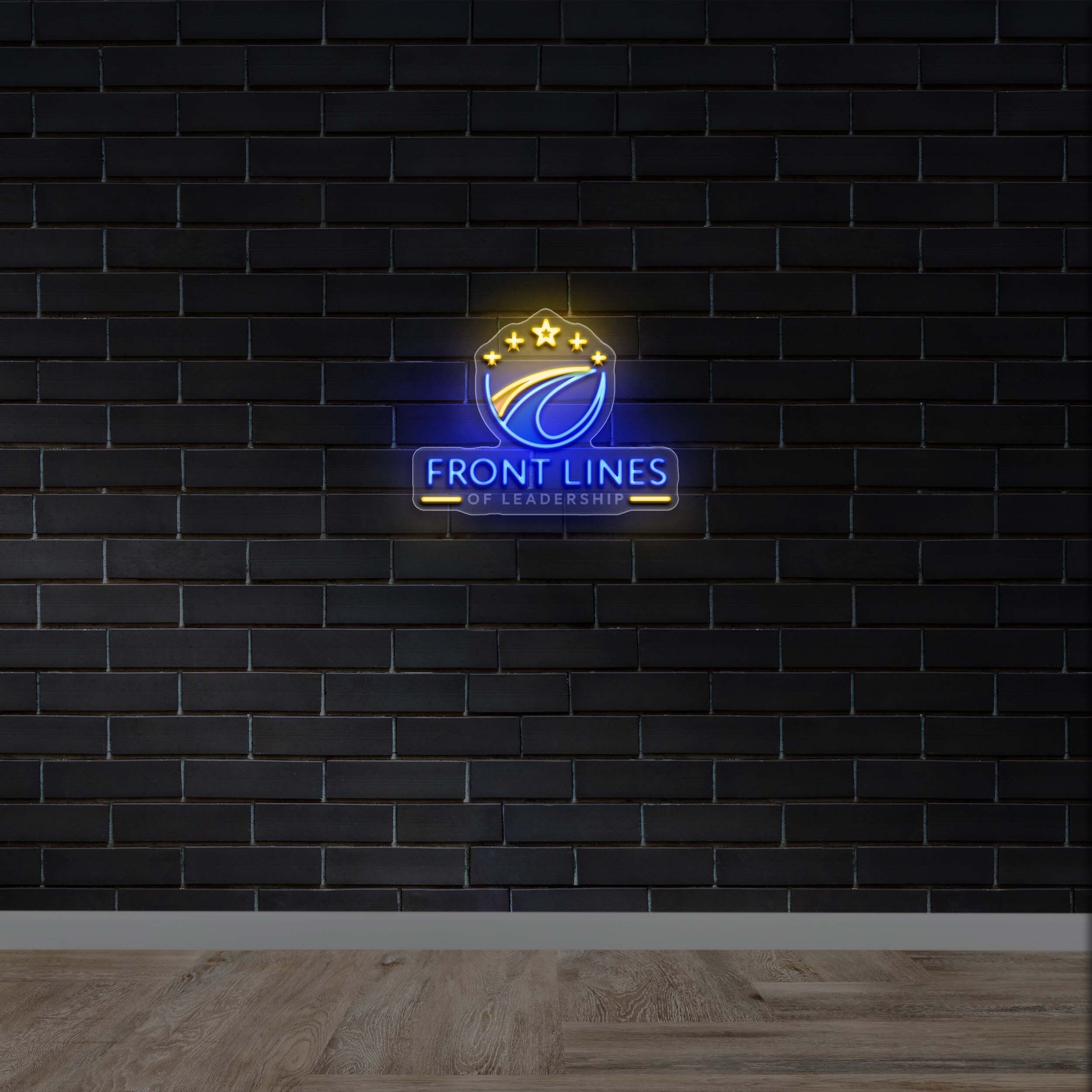 Front Lines of Leadership - Premium Neon Artwork