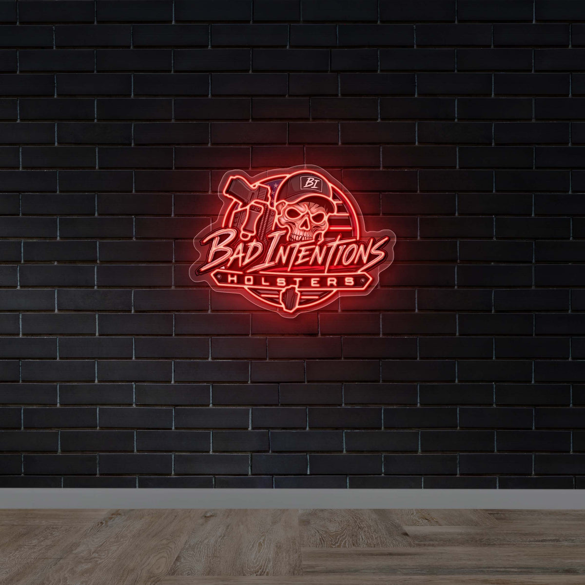 Bad Intentions Holsters - Premium Neon Artwork