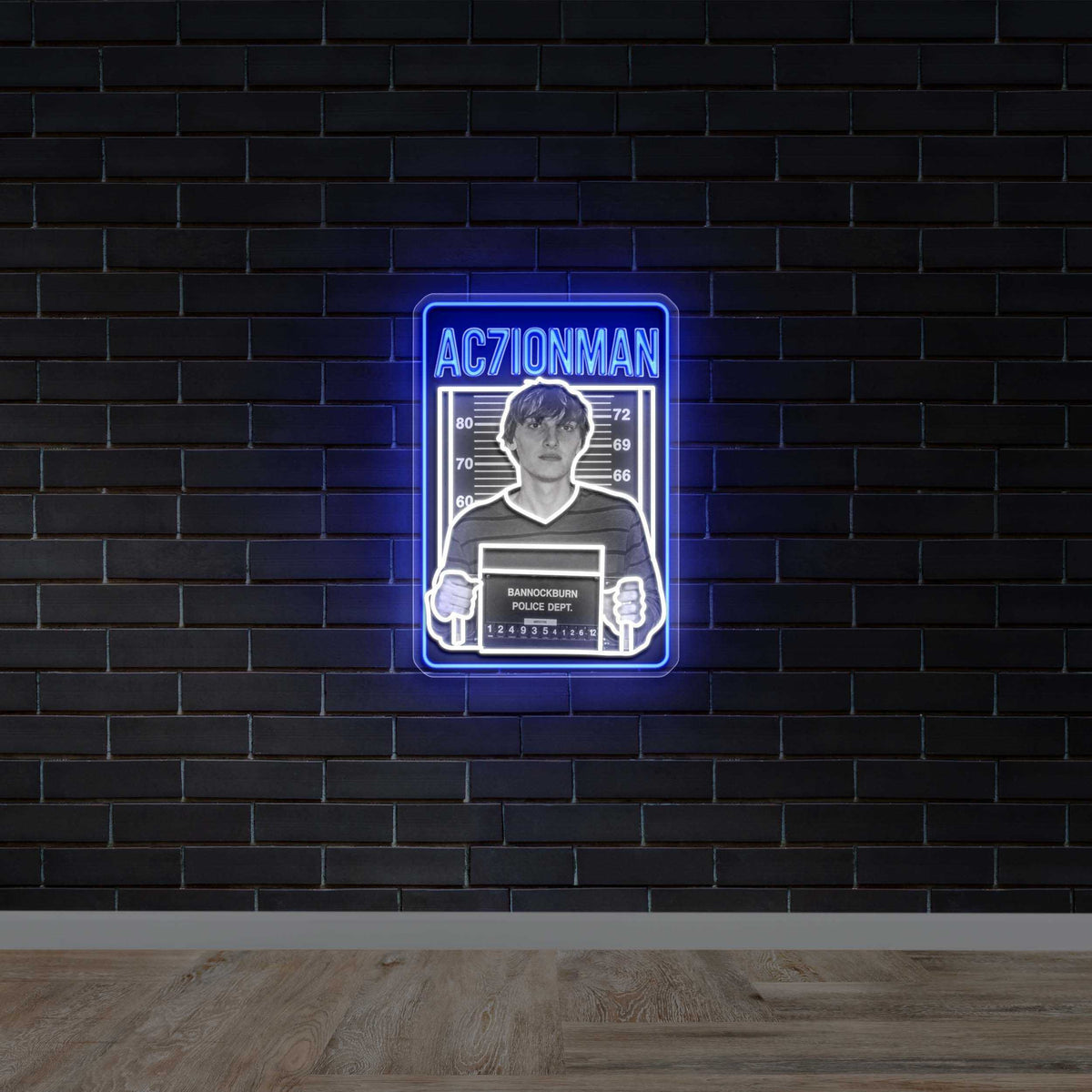 AC7IONMAN - Premium Neon Artwork