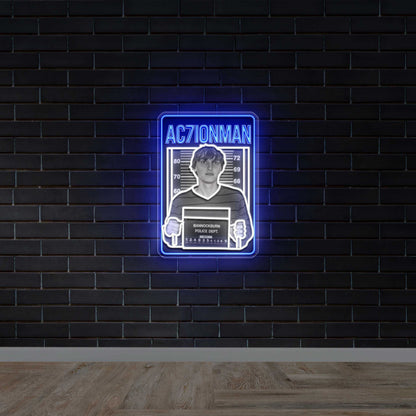 AC7IONMAN - Premium Neon Artwork