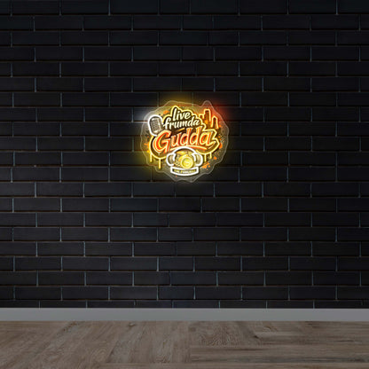 Live Frumda Gudda – Premium Neon Artwork