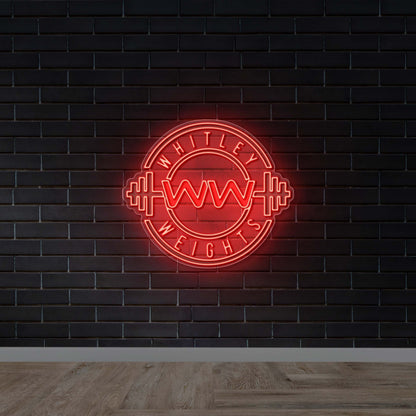 Whitley Weights - Premium Neon Artwork