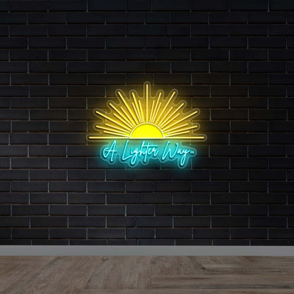A Lighter Way - Premium Neon Artwork
