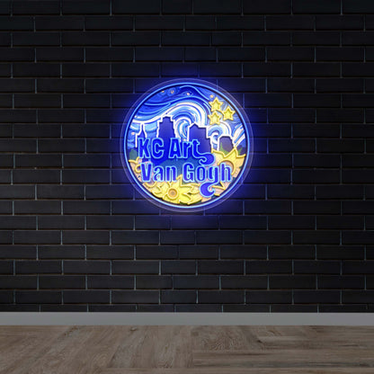 KC Art Van Gogh – Premium Neon Artwork