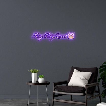 RageCityQueen👑- Premium Neon Artwork