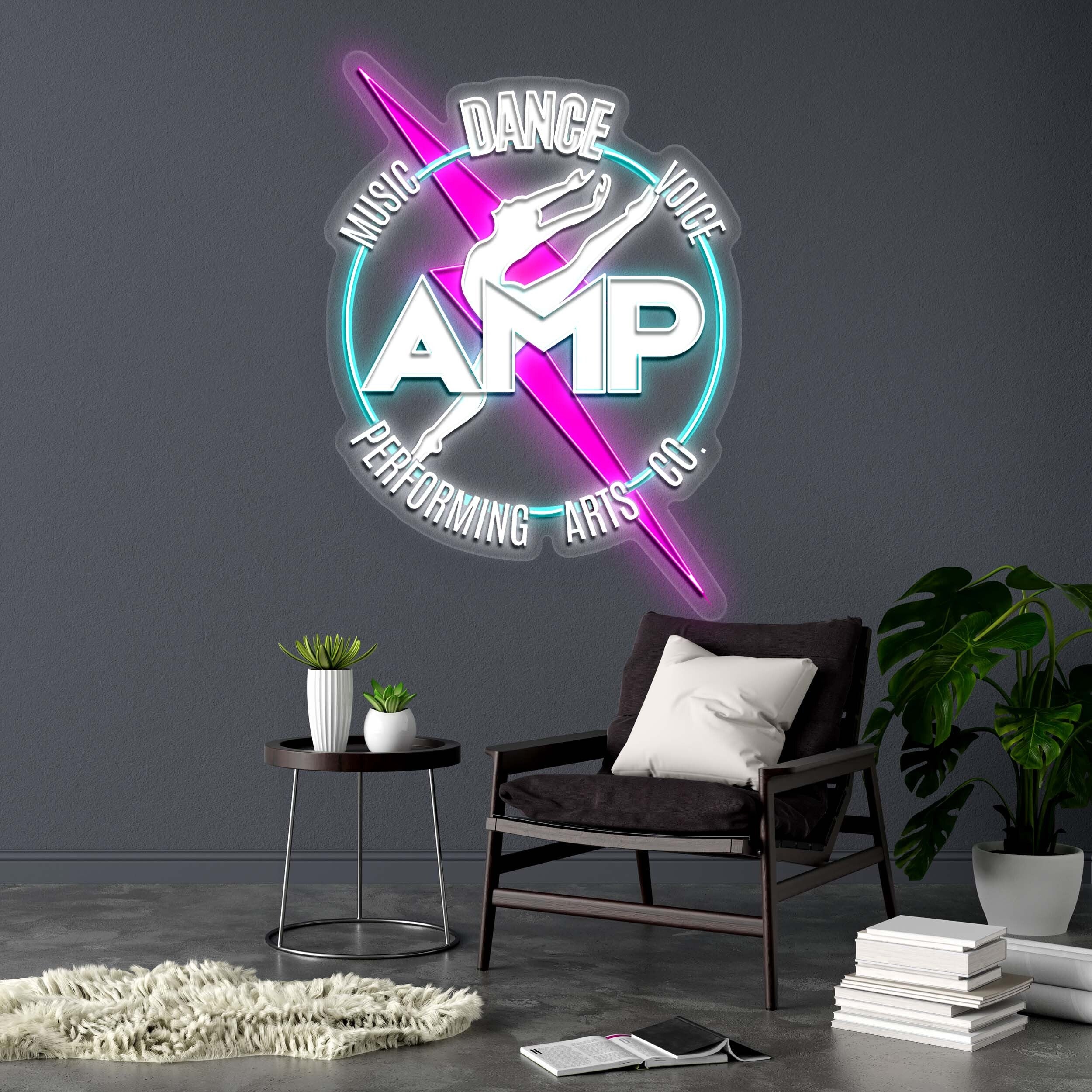 DANCE AMP - Premium Neon Artwork