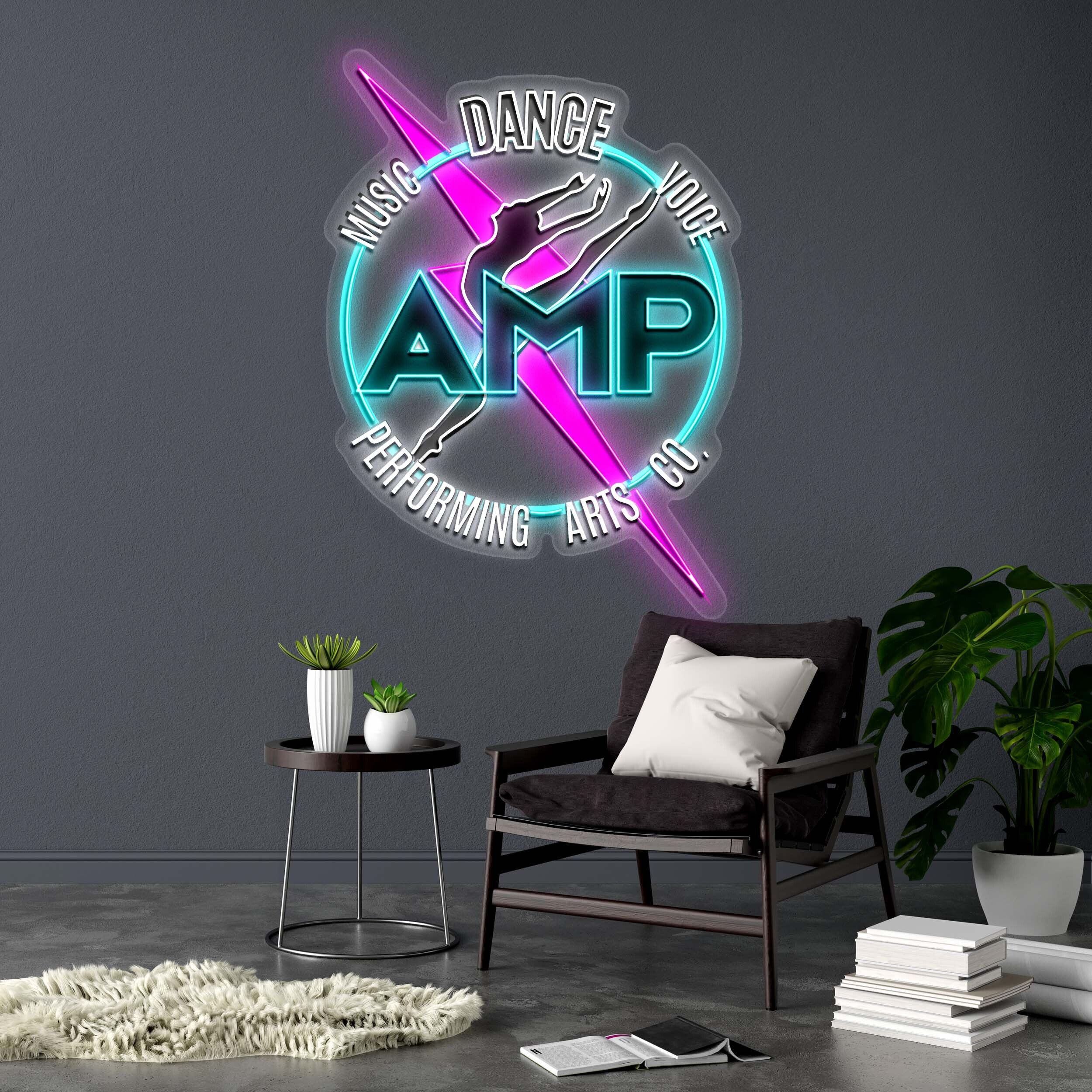 DANCE AMP - Premium Neon Artwork