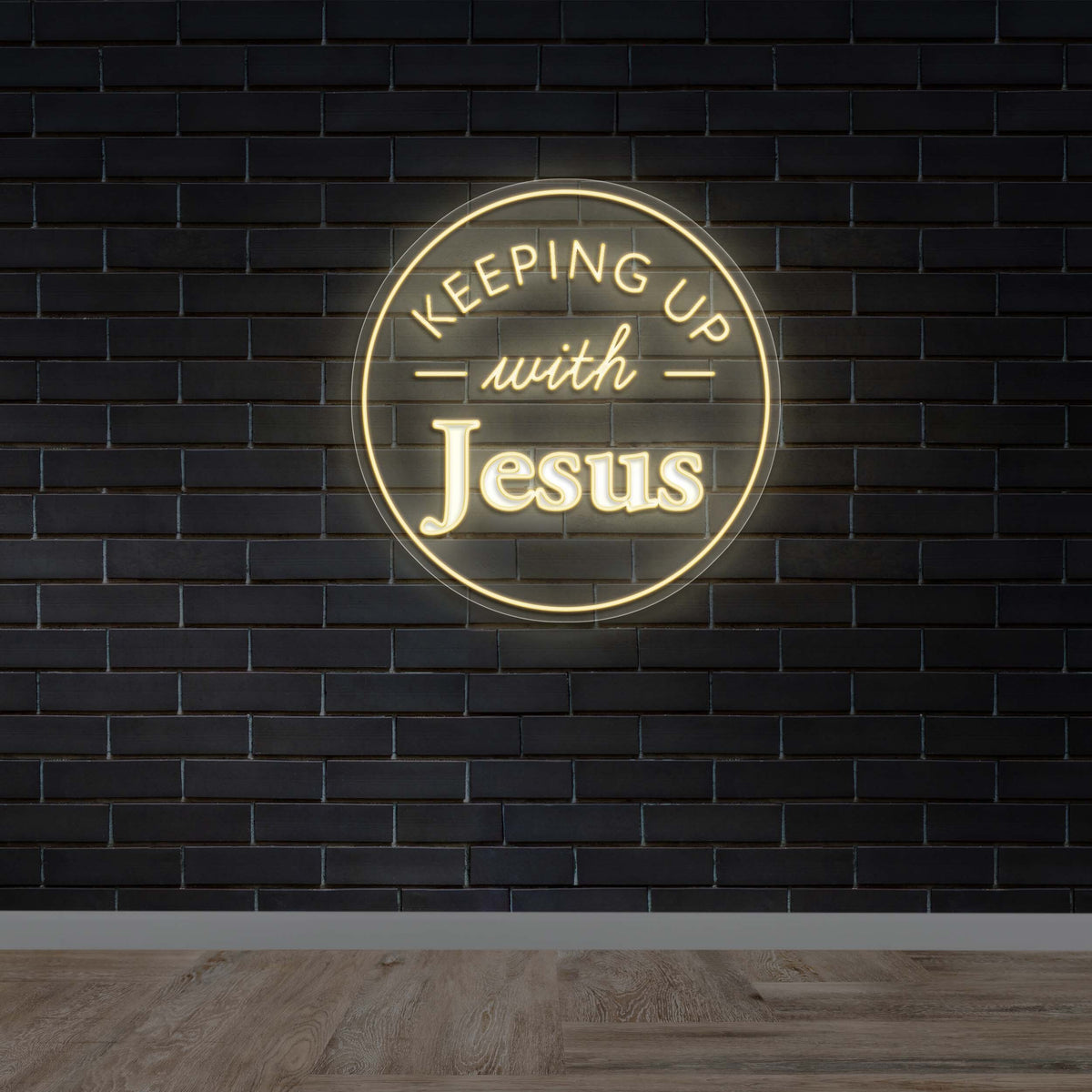 Keeping Up with Jesus - Premium Neon Artwork