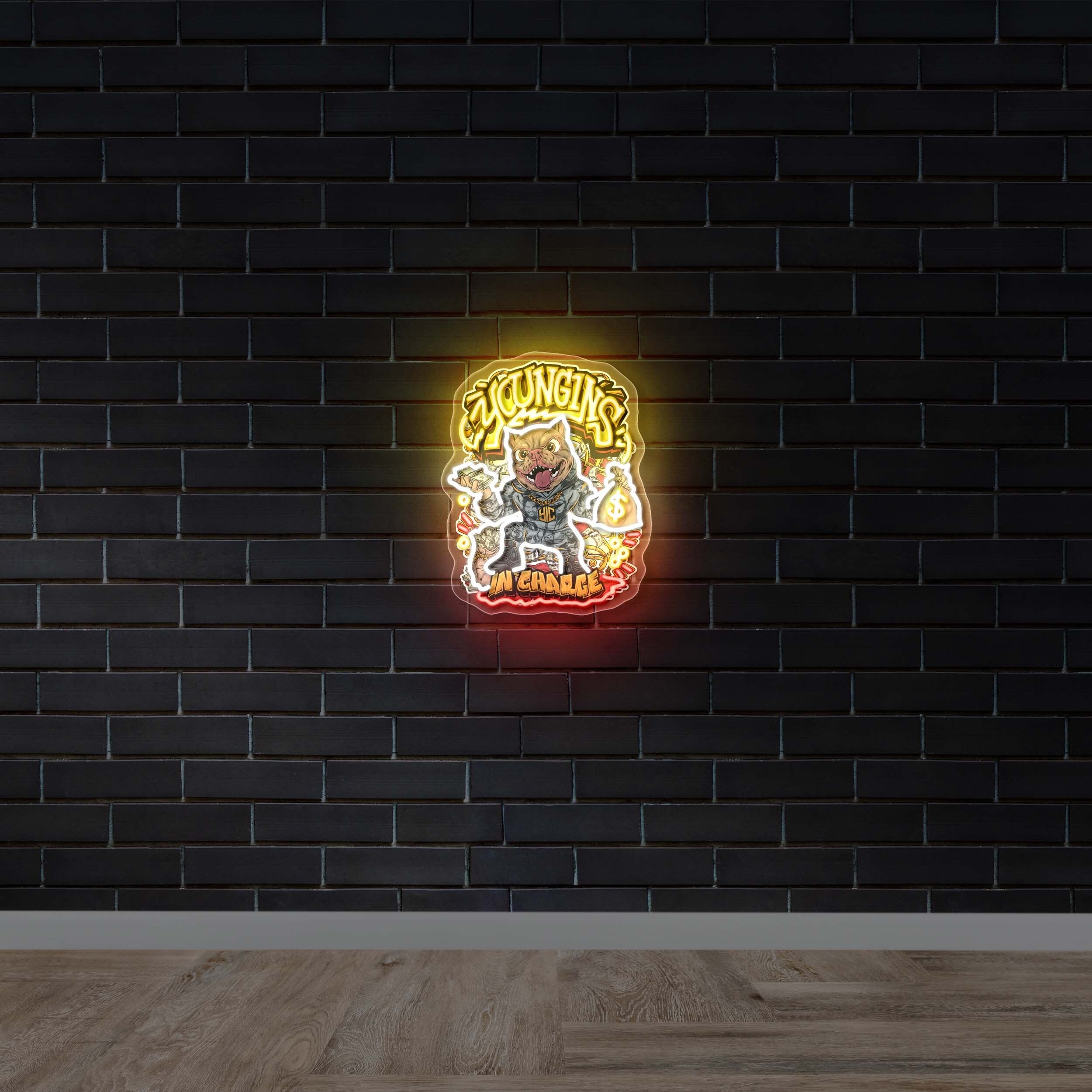 YOUNGINS IN CHARGE - Premium Neon Artwork