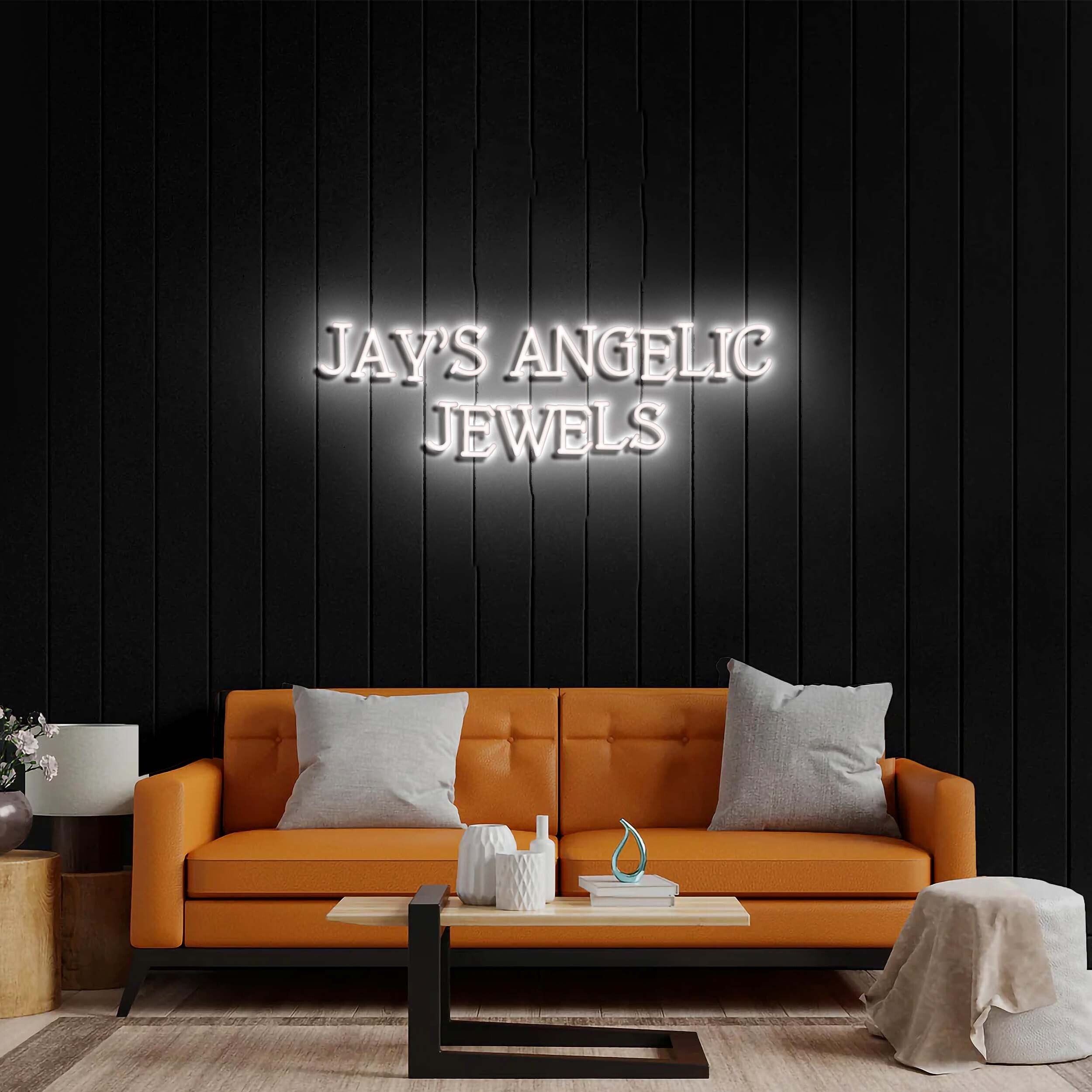 Jay's Angelic Jewels - Premium Neon Artwork