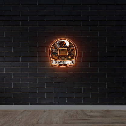 Juicedadrummer - Premium Neon Artwork