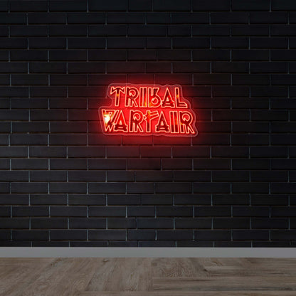 Tribal Warfare - Premium Neon Artwork