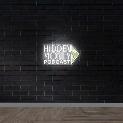 Hidden Money Podcast - Premium Neon Artwork