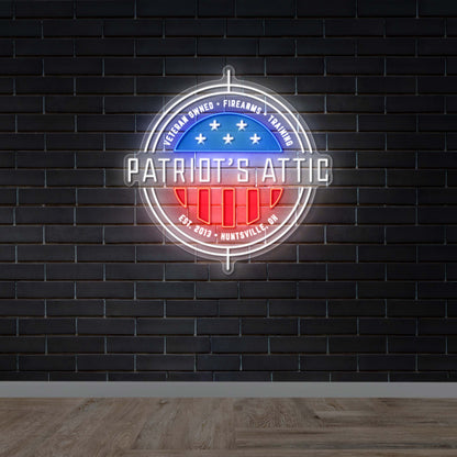 Patriot’s Attic -  Premium Neon Artwork