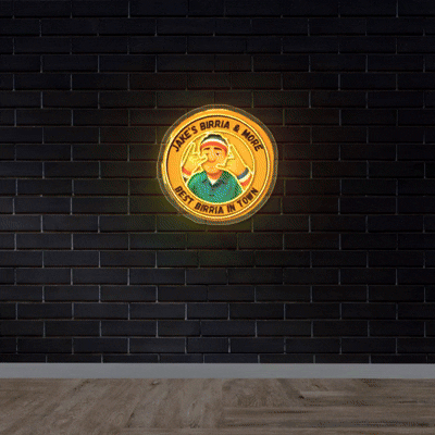Jake's Birria & More - Premium Neon Artwork