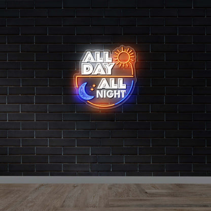 All Day All Night – Premium Neon Artwork