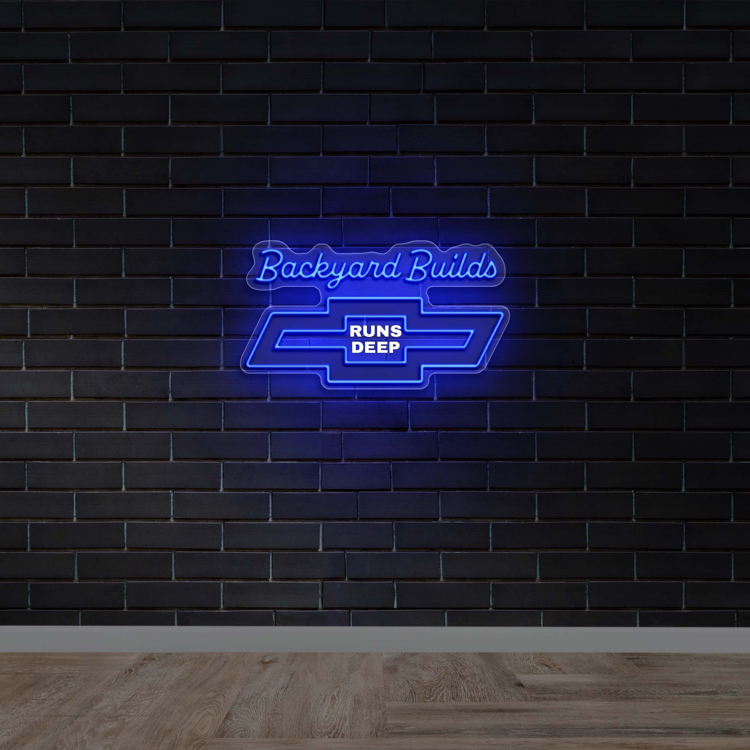 BACKYARD BUILDS RUNS DEEP - Premium Neon Artwork