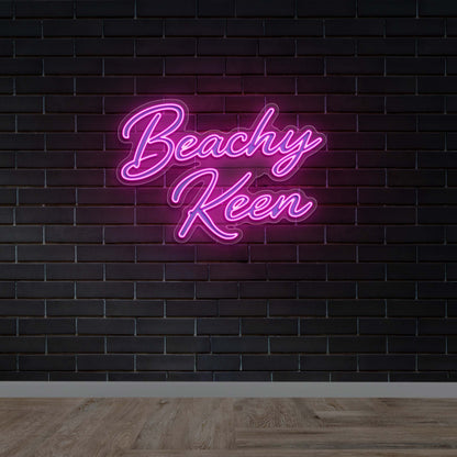 Beachy Keen - Premium Neon Artwork
