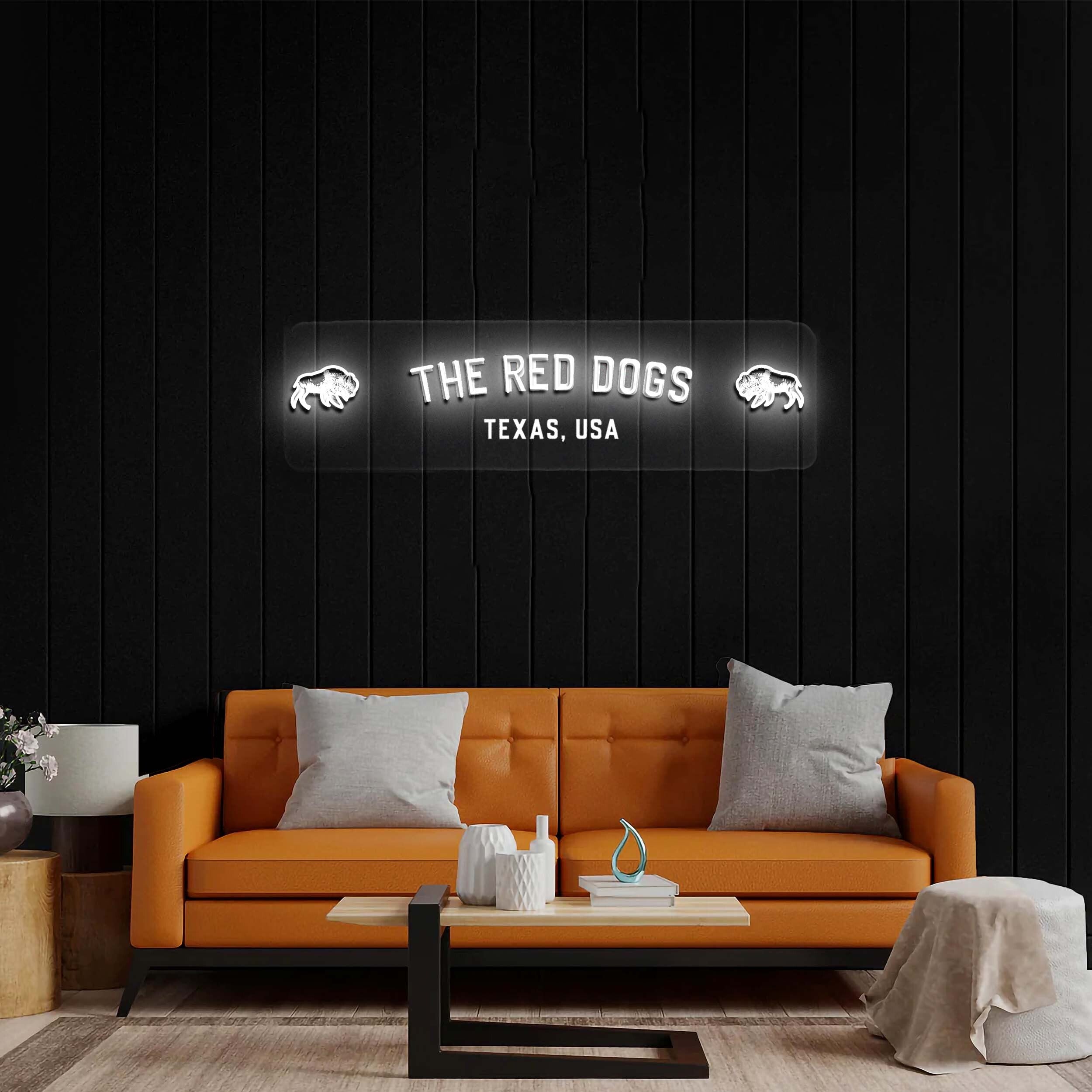 THE RED DOGS - Premium Neon Artwork