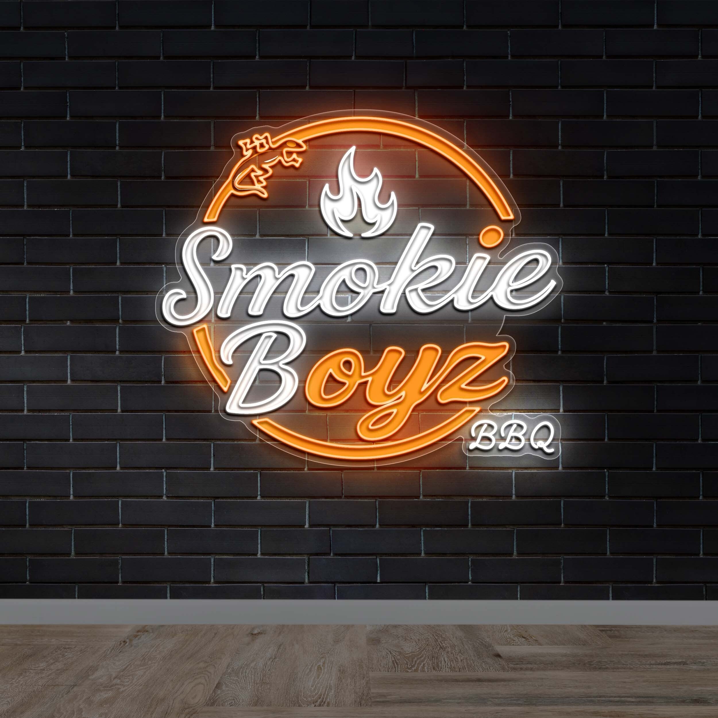 SMOKIE BOYZ BBQ - Premium Neon Artwork
