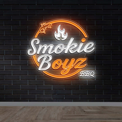 SMOKIE BOYZ BBQ - Premium Neon Artwork