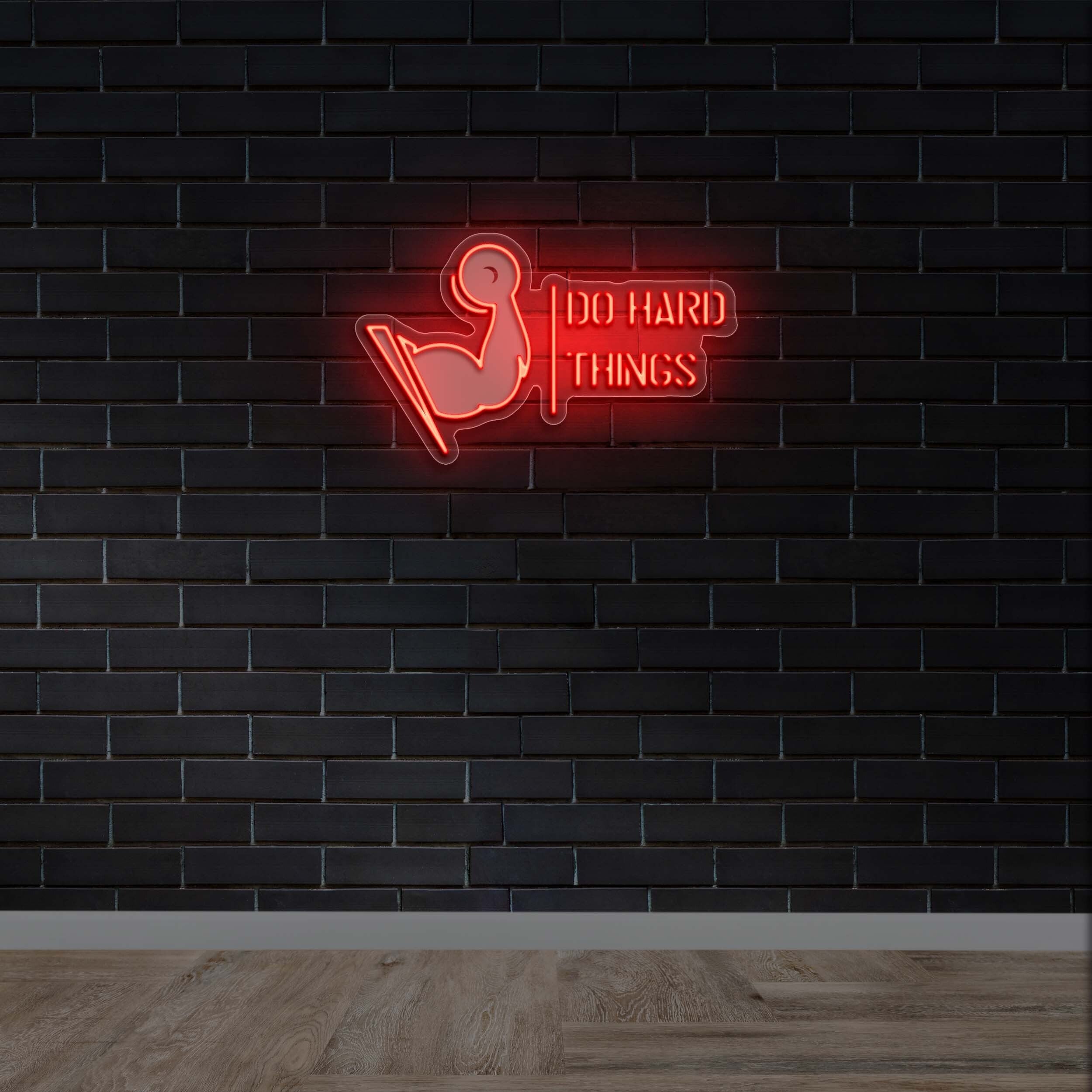 DO HARD THINGS - Premium Neon Artwork