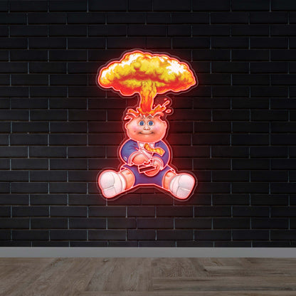 GARBAGE PAIL KIDS logo - Premium Neon Artwork