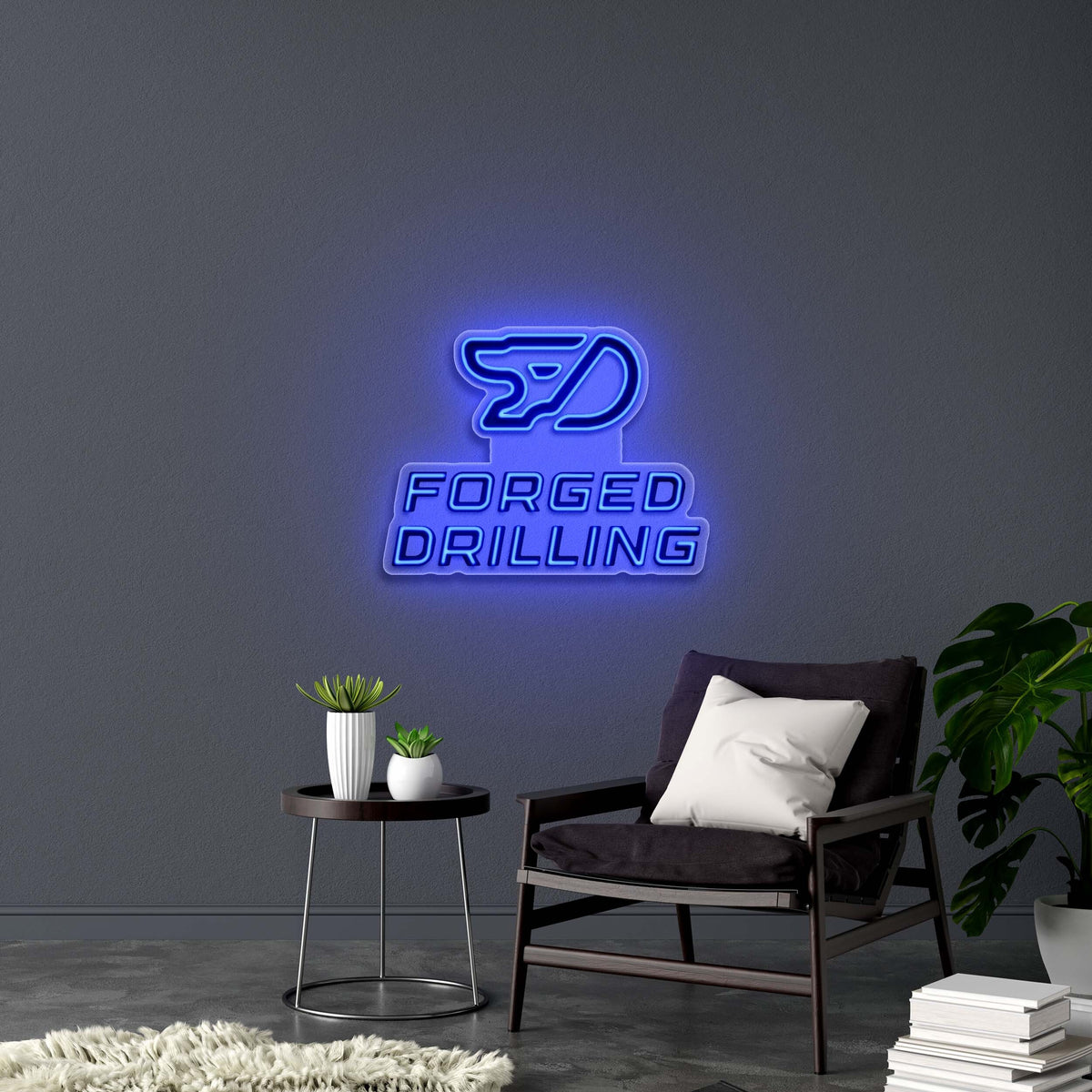 Forged Drilling - Premium Neon Artwork