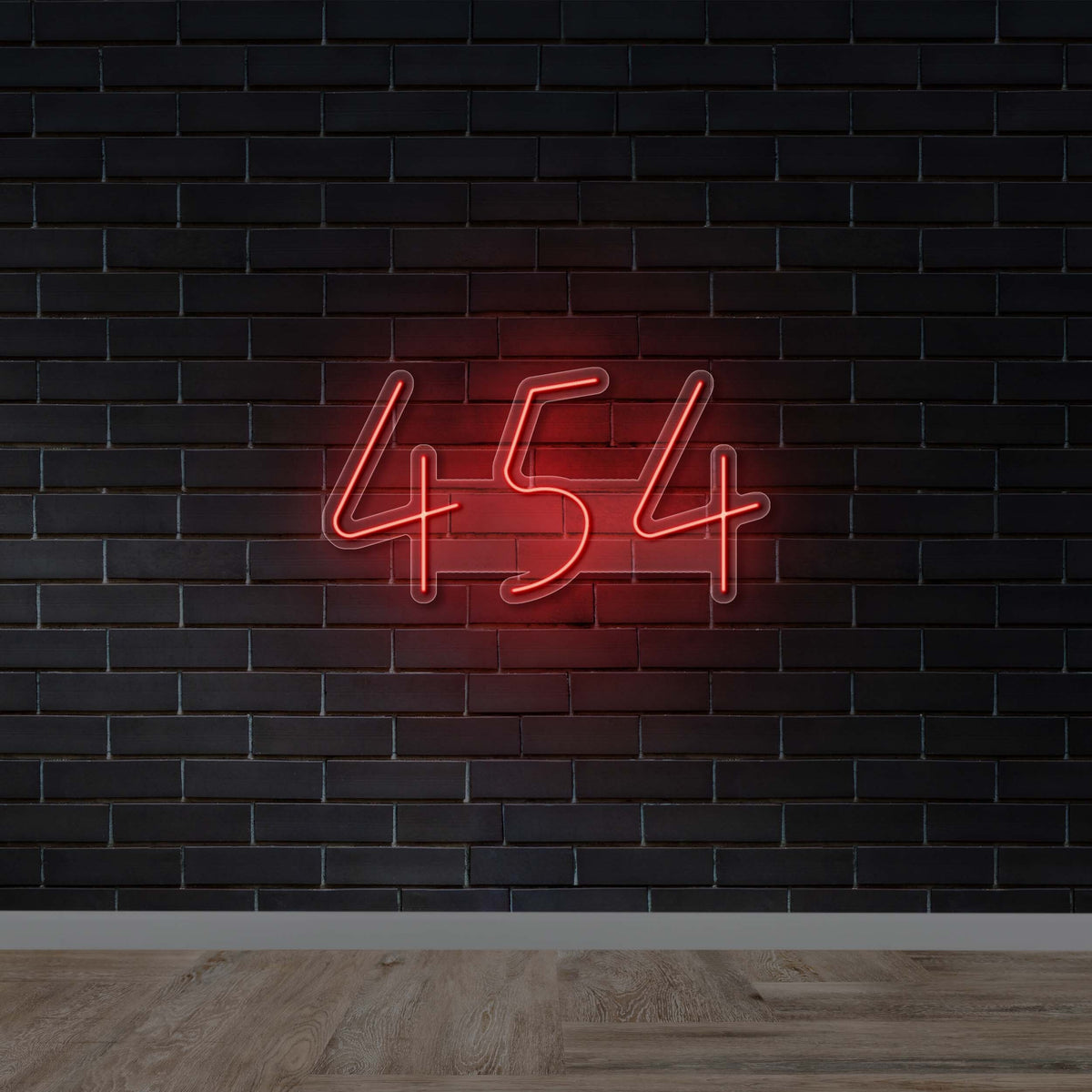 454 Number Sign - Premium Neon Artwork