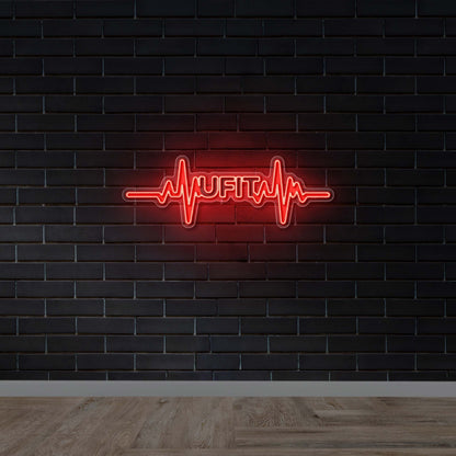 UFIT Heartbeat - Premium Neon Artwork