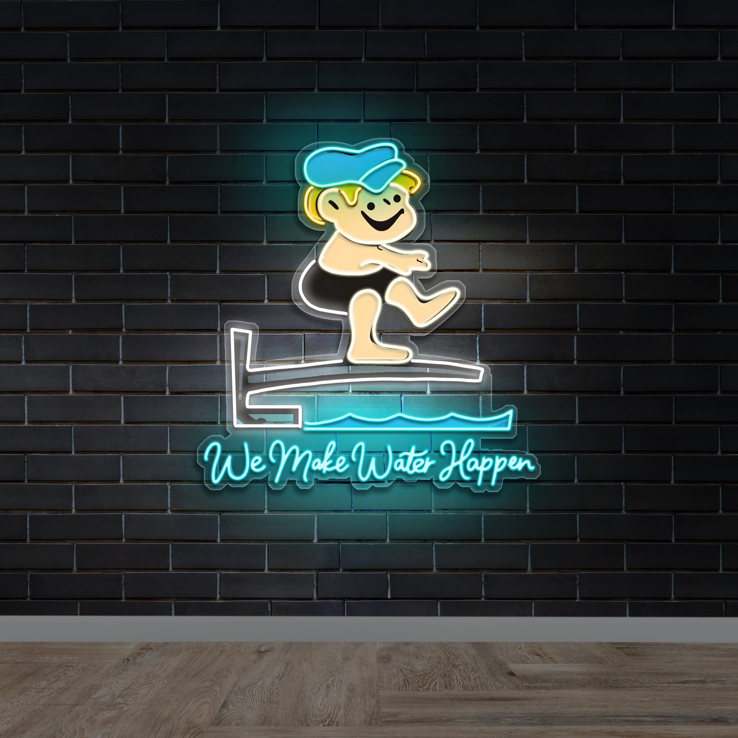 We Make Water Happen - Premium Neon Artwork