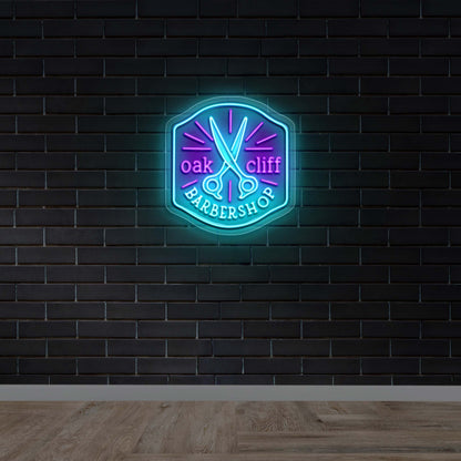 OAK CLIFF BARBERSHOP - Premium Neon Artwork