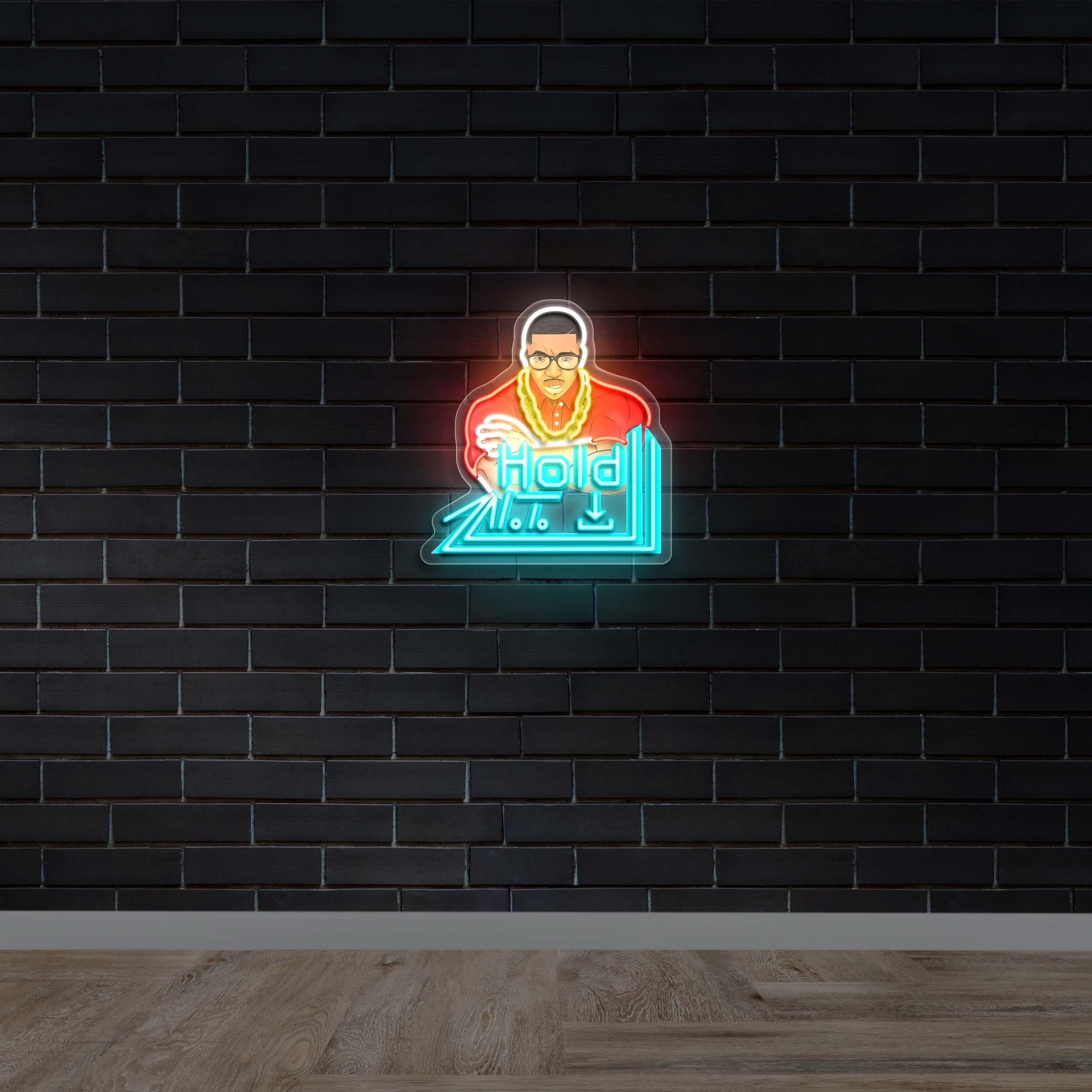  Hold - Premium Neon Artwork