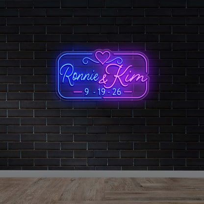 Ronnie & Kim - Premium Neon Artwork