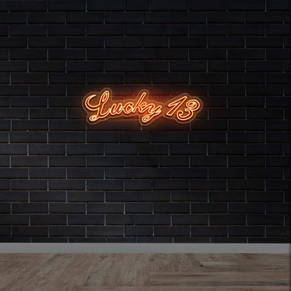 Lucky 13 - Premium Neon Artwork