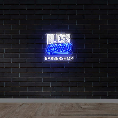 Bless Cuts - Premium Neon Artwork